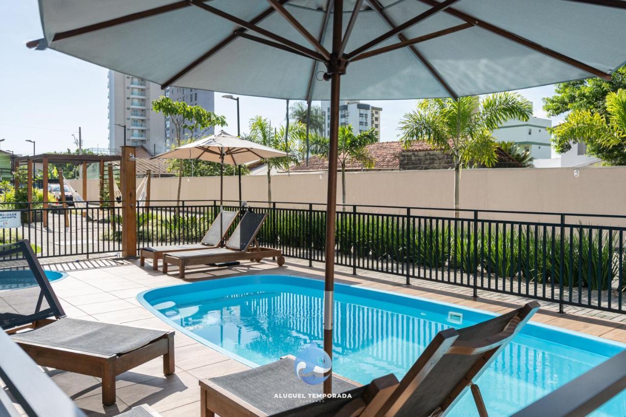 Apartamento Com Vista Mar, Ar-Condicionado, Wi-Fi Condominio Com Piscina, Quadra De Esportes Playground Infantil A 15 Minutos Do Beto Carreiro Picarras Bagian luar foto